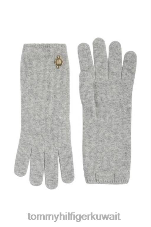 رمادي Tommy Hilfiger قفازات محبوكة مرتفعة 446443686