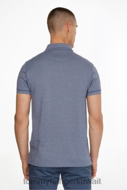 أزرق Tommy Hilfiger قميص بولو مولين سليم 446443722