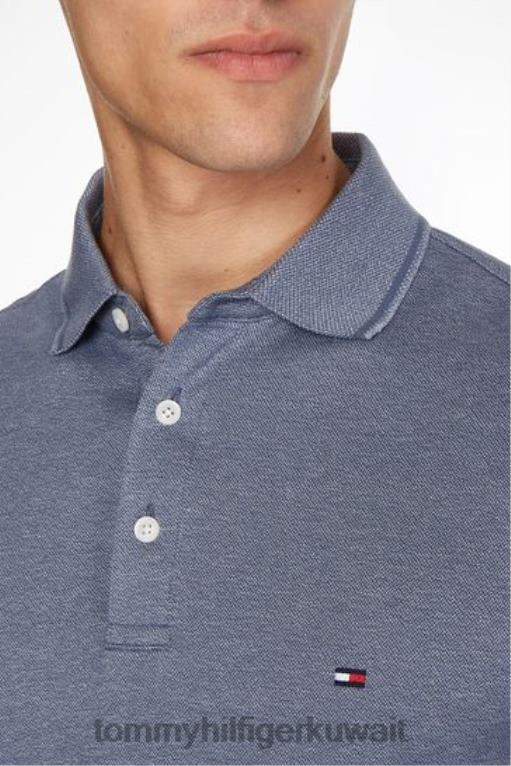 أزرق Tommy Hilfiger قميص بولو مولين سليم 446443722