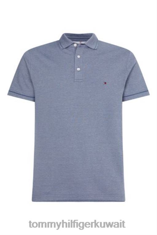 أزرق Tommy Hilfiger قميص بولو مولين سليم 446443722