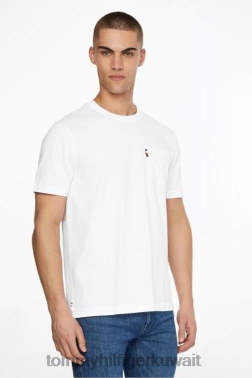 أبيض Tommy Hilfiger تي شيرت جيب 446443727