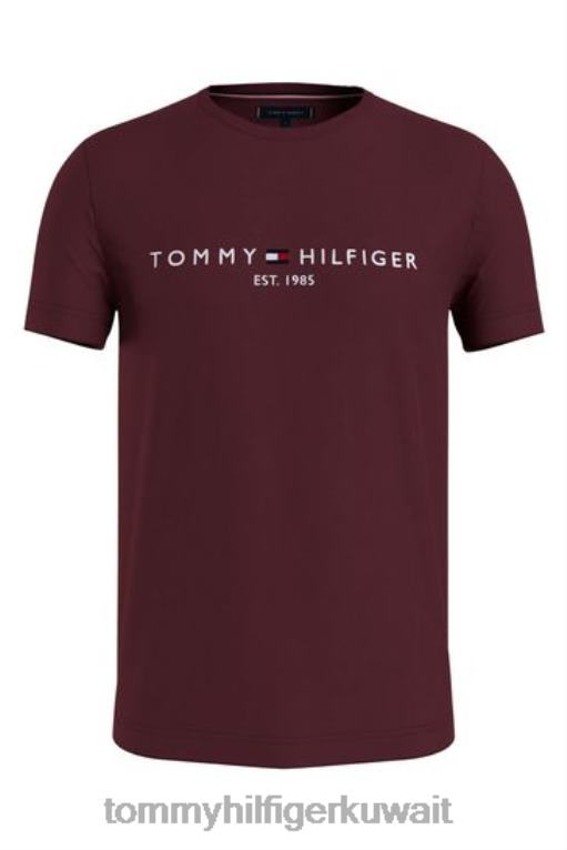 أحمر Tommy Hilfiger تي شيرت بشعار كبير وطويل 446443731
