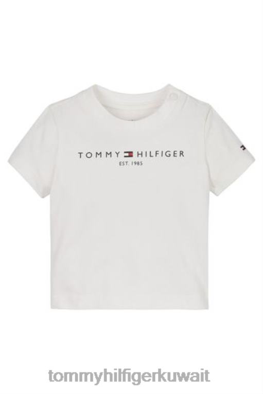أبيض Tommy Hilfiger تي شيرت أساسي للأطفال 446443755