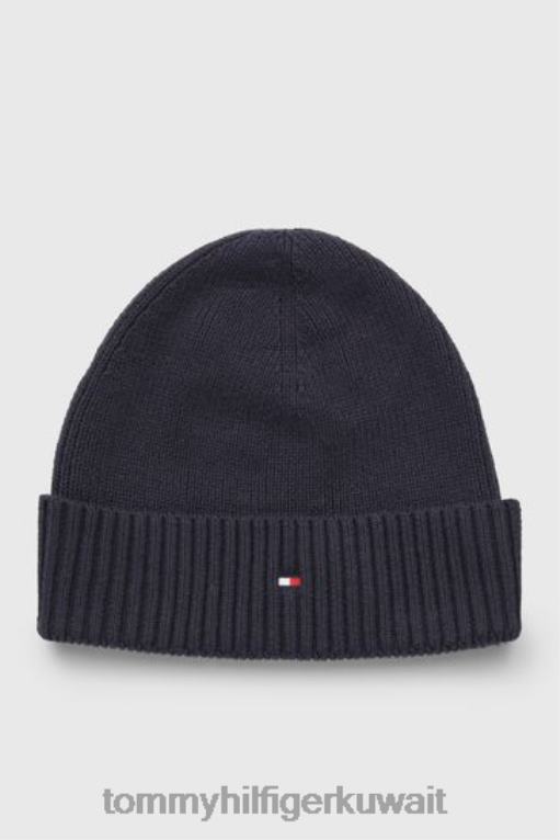 أزرق Tommy Hilfiger قبعة صغيرة ذات علم أساسي 446443756