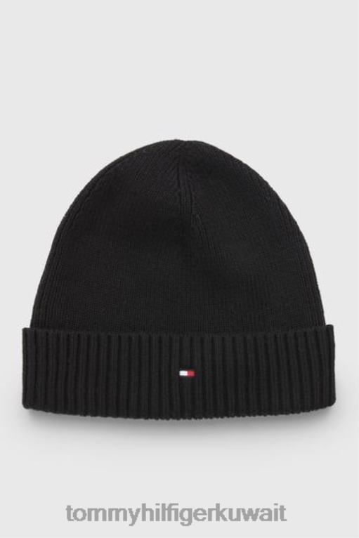 أسود Tommy Hilfiger قبعة العلم الأساسية 446443757