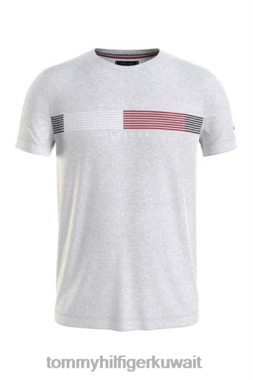 رمادي Tommy Hilfiger تي شيرت مخطط للشركات 446443765