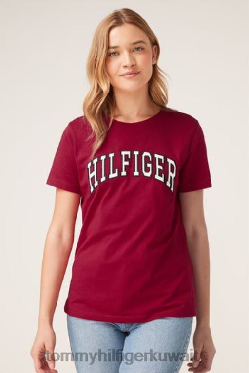 لون القرنفل Tommy Hilfiger تي شيرت اسكواش 446443769