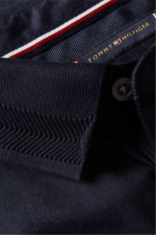 أزرق Tommy Hilfiger قميص بولو سليم أساسي 446443793