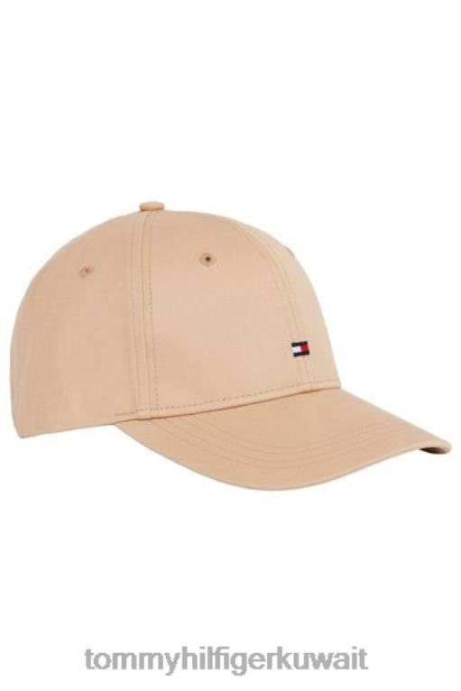 اللون البيج Tommy Hilfiger قبعة علم أساسية كريمية 446443798