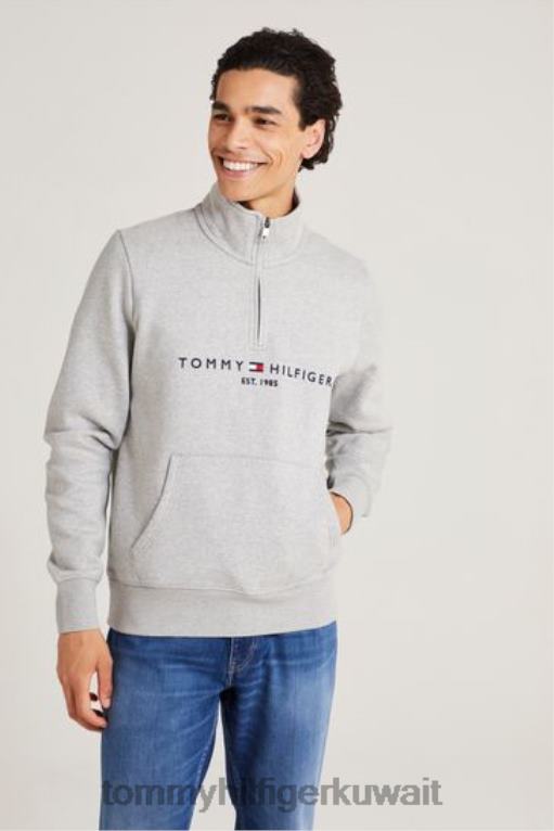 رمادي Tommy Hilfiger سترة شعار 446443827