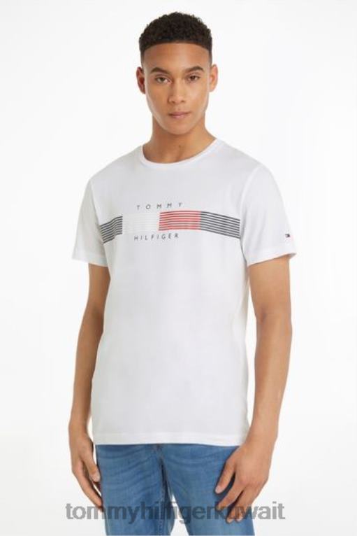 أبيض Tommy Hilfiger تي شيرت جرافيك 446443828