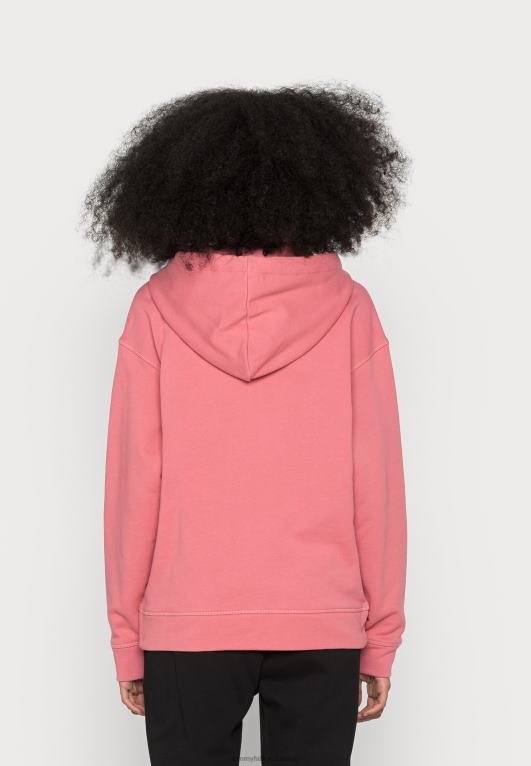 الإنجليزية الوردي Tommy Hilfiger سترة بغطاء للرأس بسحاب كامل مريحة 446443845