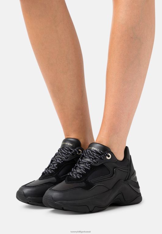 أسود Tommy Hilfiger المدربين مكتنزة 446443865