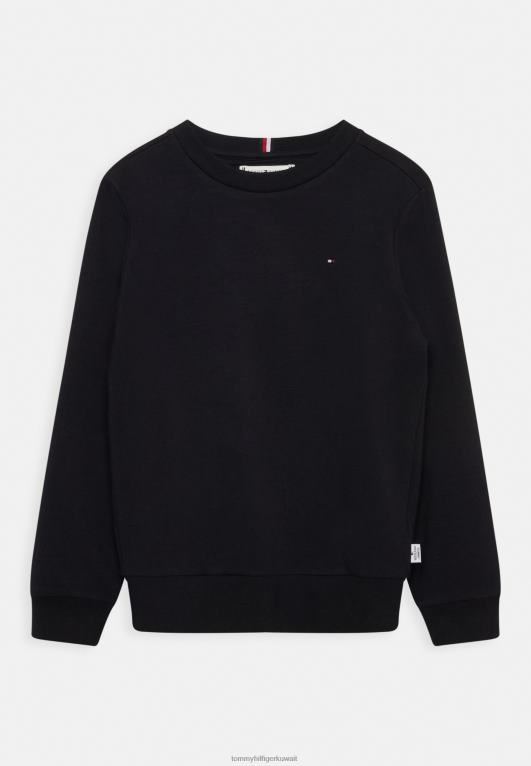 أزرق غامق Tommy Hilfiger البلوز الصلبة للجنسين 446443883