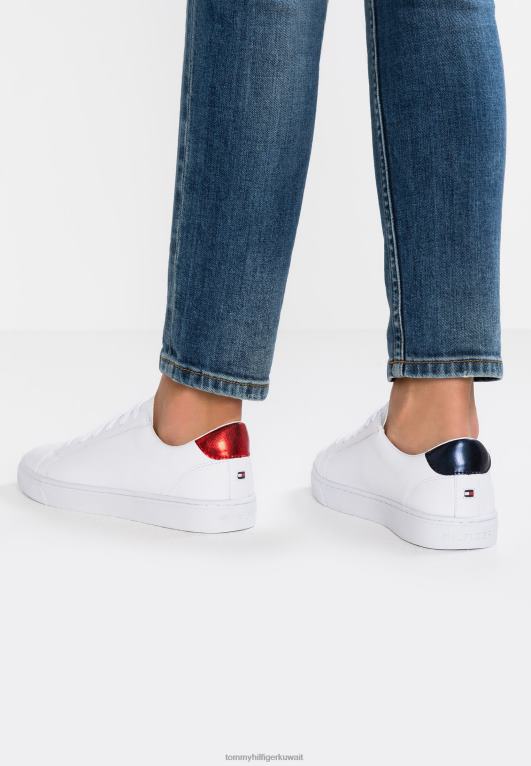 أحمر Tommy Hilfiger المدربين الأساسيين 446443886