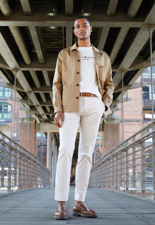 أبيض Tommy Hilfiger تيشيرت بطبعة شعار الماركة 446443893