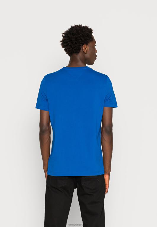 الجزيرة اليونانية الزرقاء Tommy Hilfiger تيشيرت بطبعة شعار الماركة 446443971