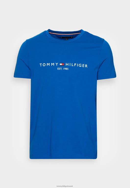 الجزيرة اليونانية الزرقاء Tommy Hilfiger تيشيرت بطبعة شعار الماركة 446443971