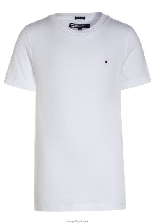 ناصعة البياض Tommy Hilfiger الأولاد الأساسية الأساسية تي شيرت 446443974