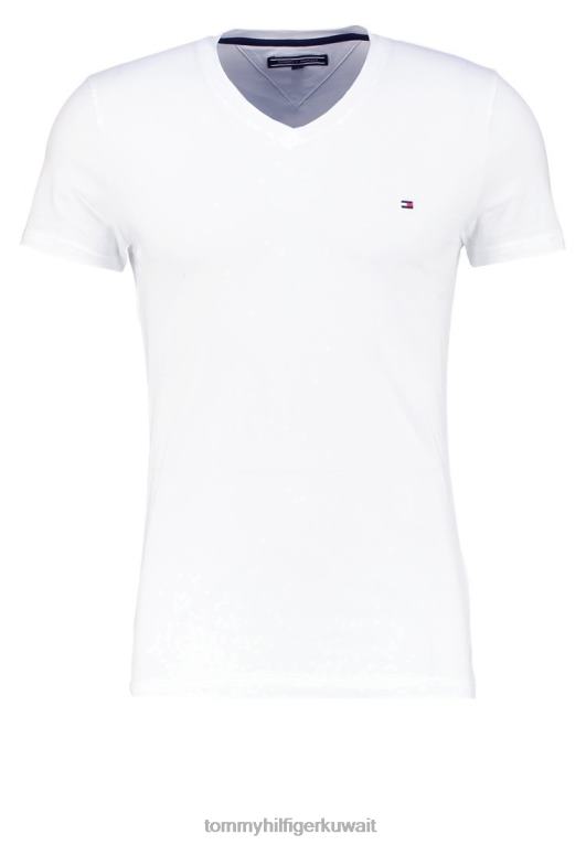 الأبيض الكلاسيكي Tommy Hilfiger تي شيرت أساسي 446443979