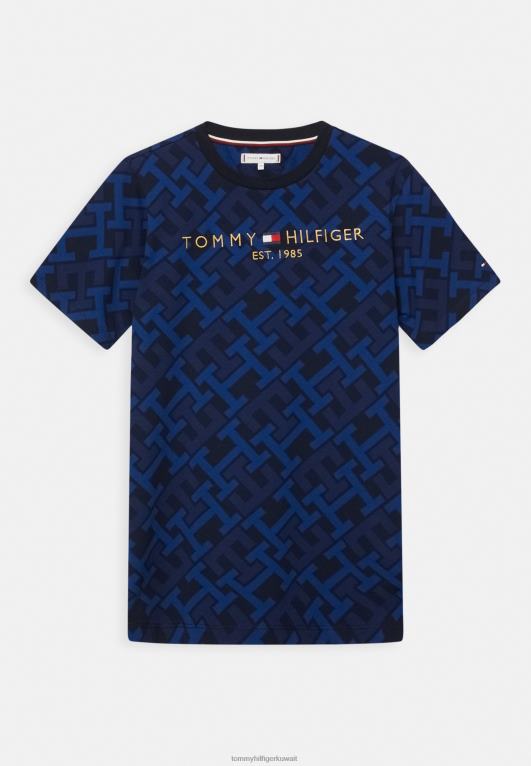 نغمة سماء الصحراء Tommy Hilfiger تيشيرت بطبعة شعار مونوغرام 446443990