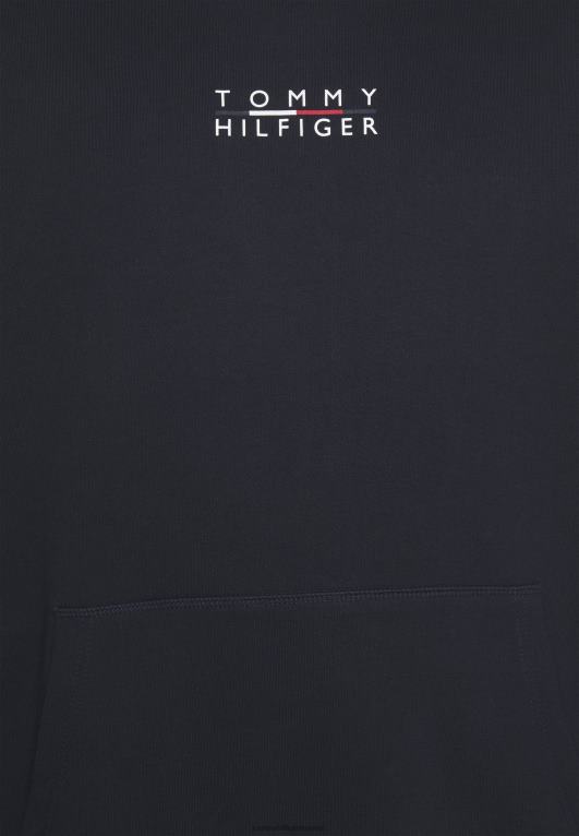 سماء الصحراء Tommy Hilfiger كنزة بغطاء رأس وشعار مربع 446444023