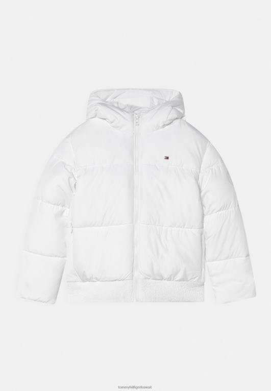 أبيض Tommy Hilfiger سترة شتوية منتفخة تحمل علامة تجارية 446444030