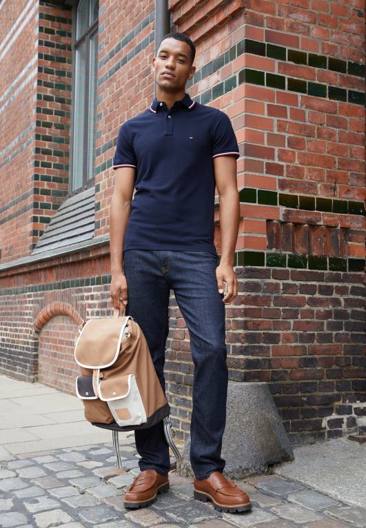 أزرق Tommy Hilfiger قميص بولو ذو قصة ضيقة 446444056