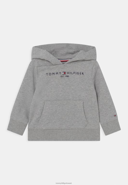 هيذر رمادي فاتح Tommy Hilfiger هوديي أساسي للجنسين 446444087