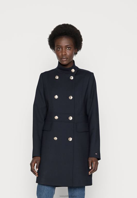 سماء الصحراء Tommy Hilfiger مزيج معطف القمع الكلاسيكي 446444098