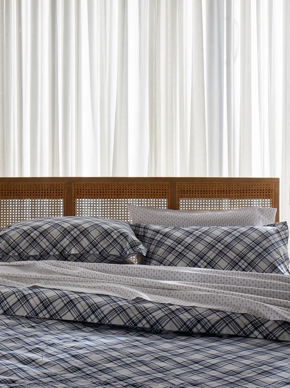 تومي الترتان Tommy Hilfiger طقم غطاء لحاف من الترتان لسرير مزدوج 4464440