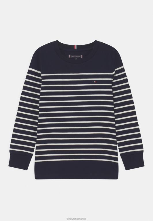 سماء الصحراء Tommy Hilfiger تي شيرت مخطط بأكمام طويلة من سماء الصحراء 446444115