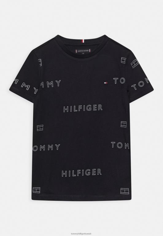 سماء الصحراء Tommy Hilfiger تيشيرت بطبعة شعار الماركة 446444127