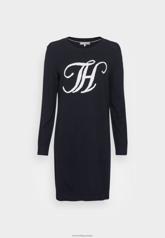 سماء الصحراء Tommy Hilfiger فستان برسومات مفتوحة، فستان بلوفر 446444142