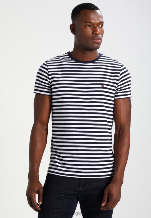 سترة البحرية / أبيض مشرق Tommy Hilfiger تي شيرت أساسي 446444171