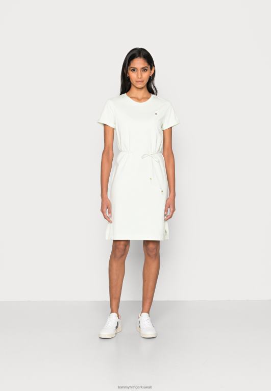 لهجة خضراء Tommy Hilfiger فستان جيرسي قصير رائع 446444182