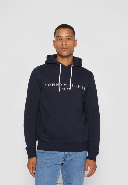 أزرق Tommy Hilfiger هوديي بشعار الماركة 446444220