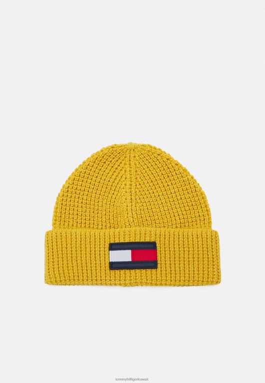 توسكان الأصفر Tommy Hilfiger قبعة صغيرة ذات علم كبير للجنسين 446444224
