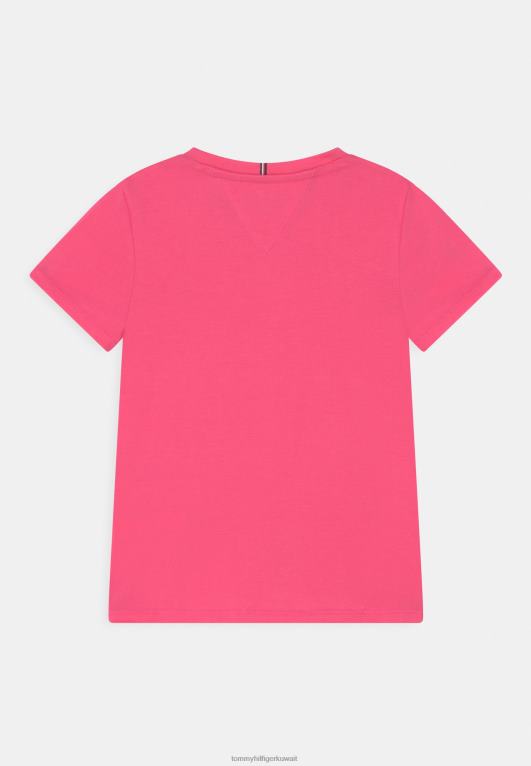 التنبيه الوردي Tommy Hilfiger قميص أساسي أساسي 446444242