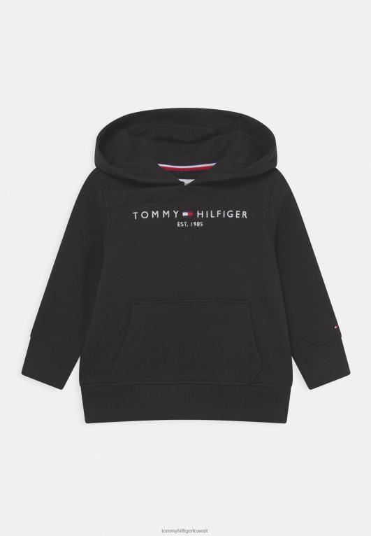 أسود Tommy Hilfiger هوديي أساسي للجنسين 446444247