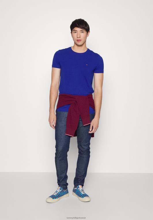 الأزرق الجريء Tommy Hilfiger تي شيرت أساسي 446444249