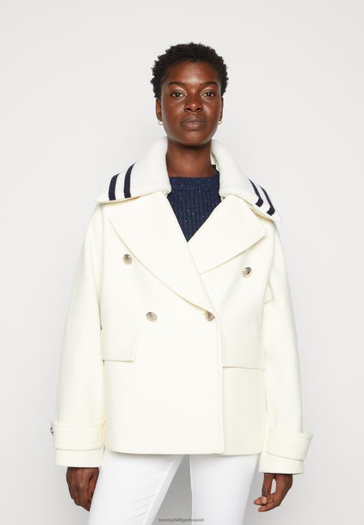 بيج فاتح Tommy Hilfiger أيقونة الطاووس سترة الصيف 446444265