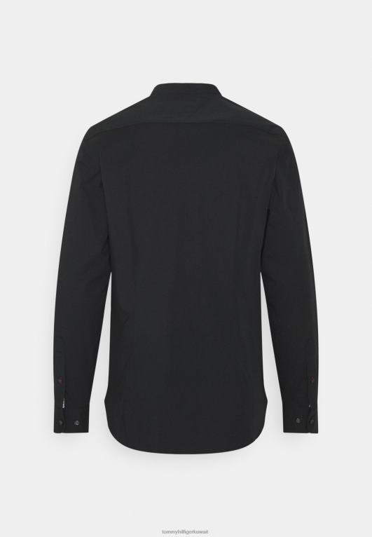 أسود Tommy Hilfiger قميص قميص مطاطي نحيف 446444274
