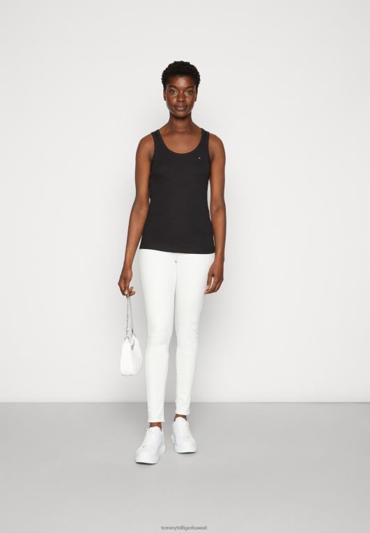 أسود Tommy Hilfiger أعلى خزان ضئيلة 446444285