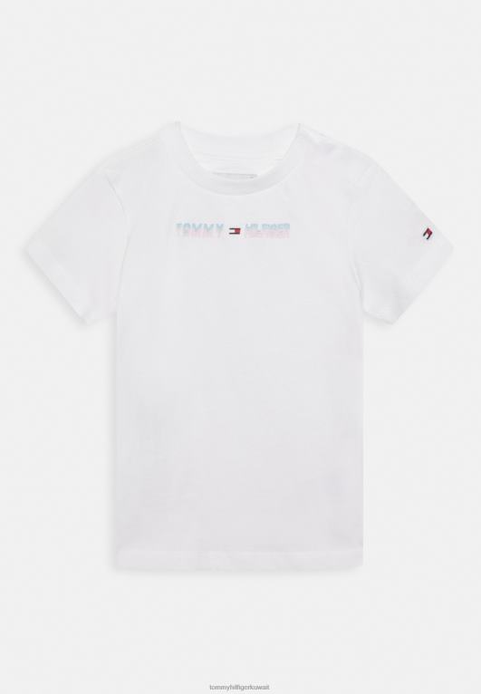 أبيض Tommy Hilfiger تي شيرت مطبوع للجنسين 446444289