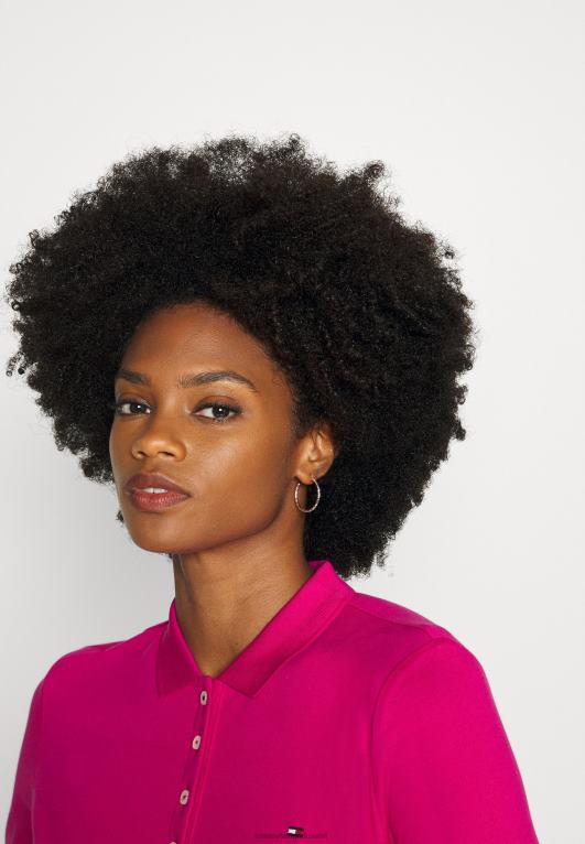 أرجواني غريب الأطوار Tommy Hilfiger كم طويل أعلى بأكمام طويلة 446444298