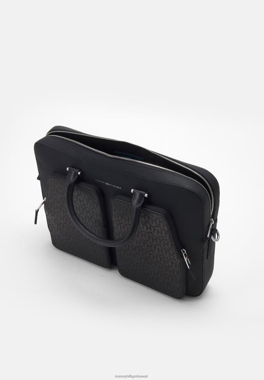 أسود Tommy Hilfiger حقيبة كمبيوتر الأعمال حقيبة كمبيوتر محمول 446444302