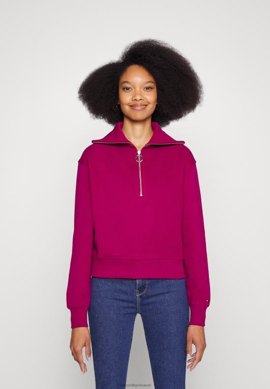 النبيذ الإيطالي Tommy Hilfiger سترة مريحة مريحة 446444304