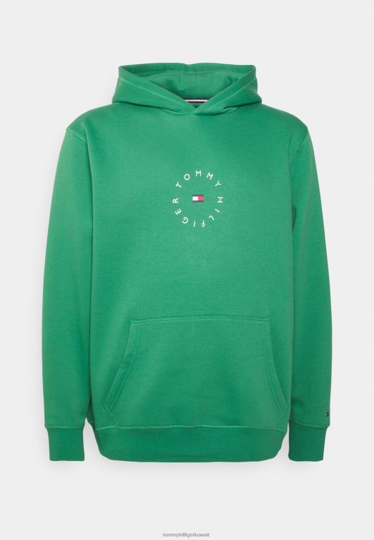 ألاسكا الخضراء Tommy Hilfiger سويت شيرت بغطاء رأس برسومات دائرية 446444328