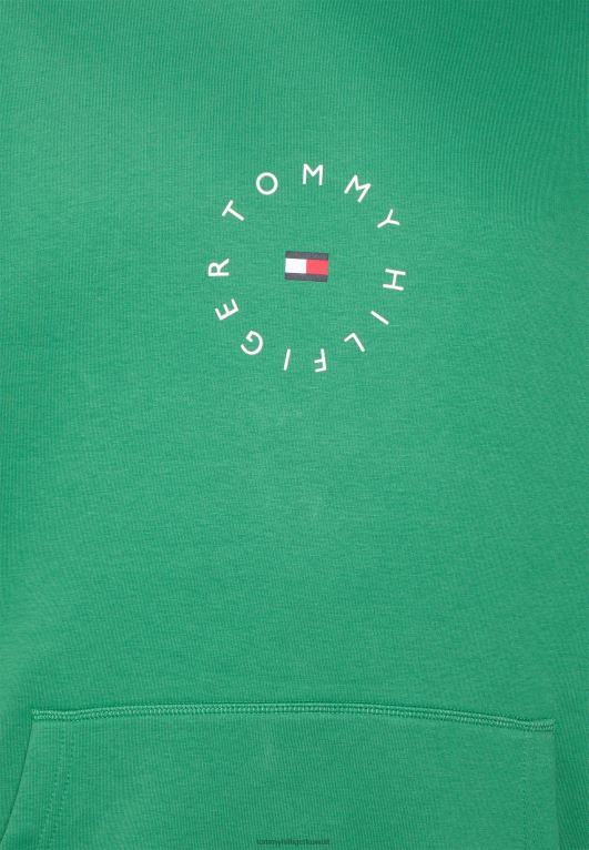 ألاسكا الخضراء Tommy Hilfiger سويت شيرت بغطاء رأس برسومات دائرية 446444328